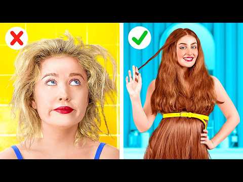 NEW 123 GO! SHORT HAIR vs LONG HAIR: Ultimate Battle of Problems & Life-Saving Hacks