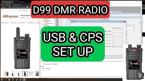 NEW, D99 DMR/ANALOGUE - DUAL BAND USB/CPS INSTALL