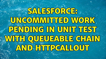 Salesforce: Uncommitted work pending in unit test with queueable chain and httpcallout