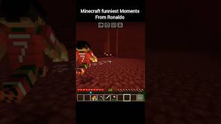 🤣 Ronaldo in Minecraft Is Too Funny! 💀⚽ #shorts #minecraft #funny