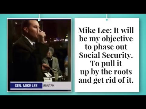 Mike Lee: I will gut Social Security and pull it up by the roots and get  rid of it - YouTube