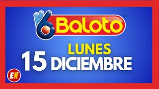 Baloto Revancha results for Monday, December 15, 2025
