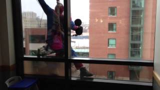 Spider Man working at Akron Children's Hospital