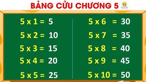 Bảng Cửu Chương Nhân 5