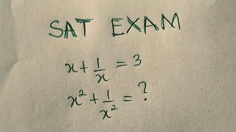  SAT Trick Question 🔥 | If x + 1/x = 3, Find x² + 1/x² | Smart Algebra Shortcut!