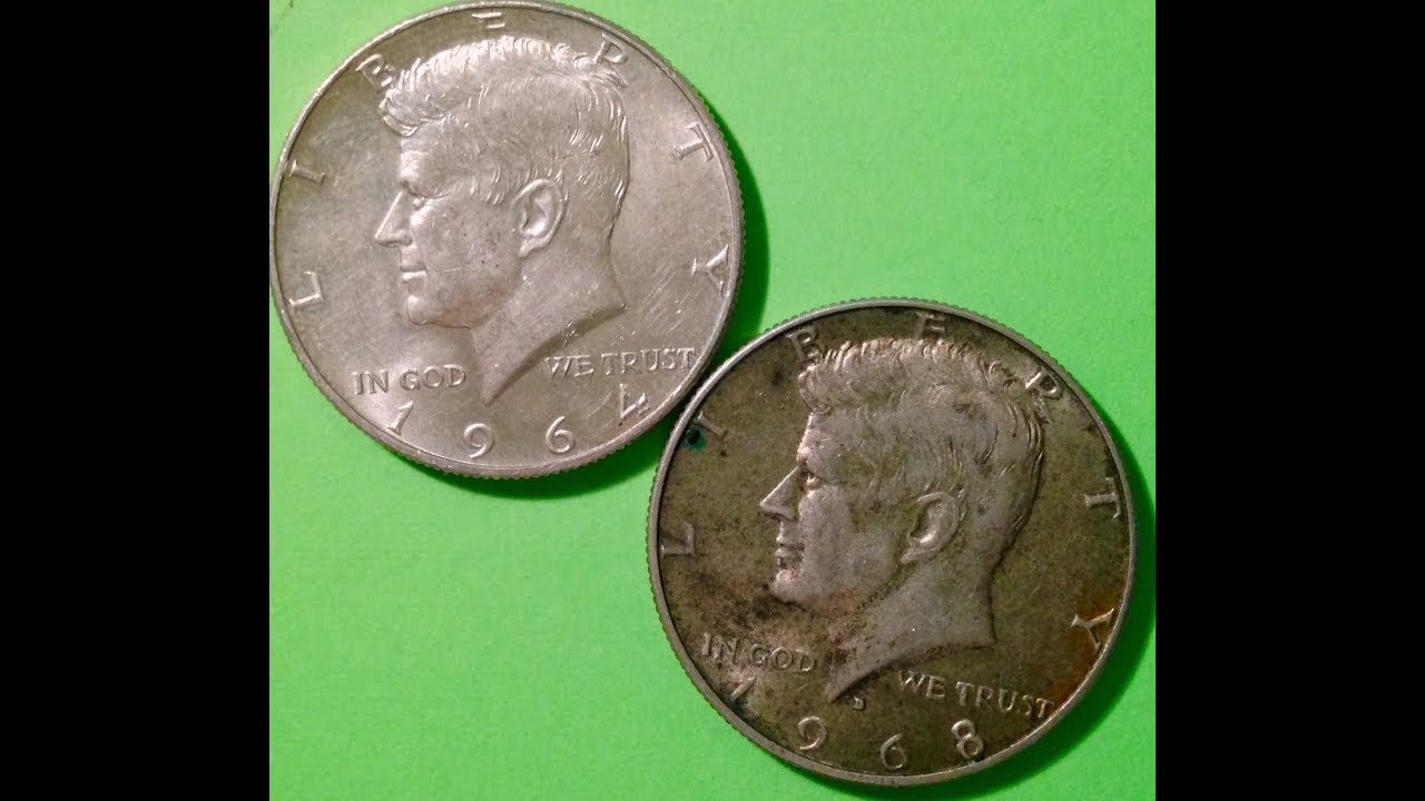 90% 40% Silver Kennedy Half Dollars: 1964-1970