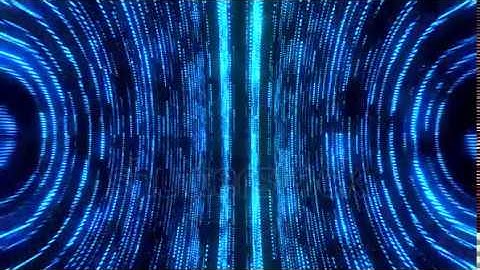 DAVE FX - Blue Round Circular Matrix GridLines VJ Loop Motion Background