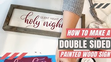 How to Make a Double Sided Painted Wood Sign