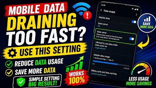 Mobile Data Jaldi Khatam? Ye Setting On Karo | Data Save Trick