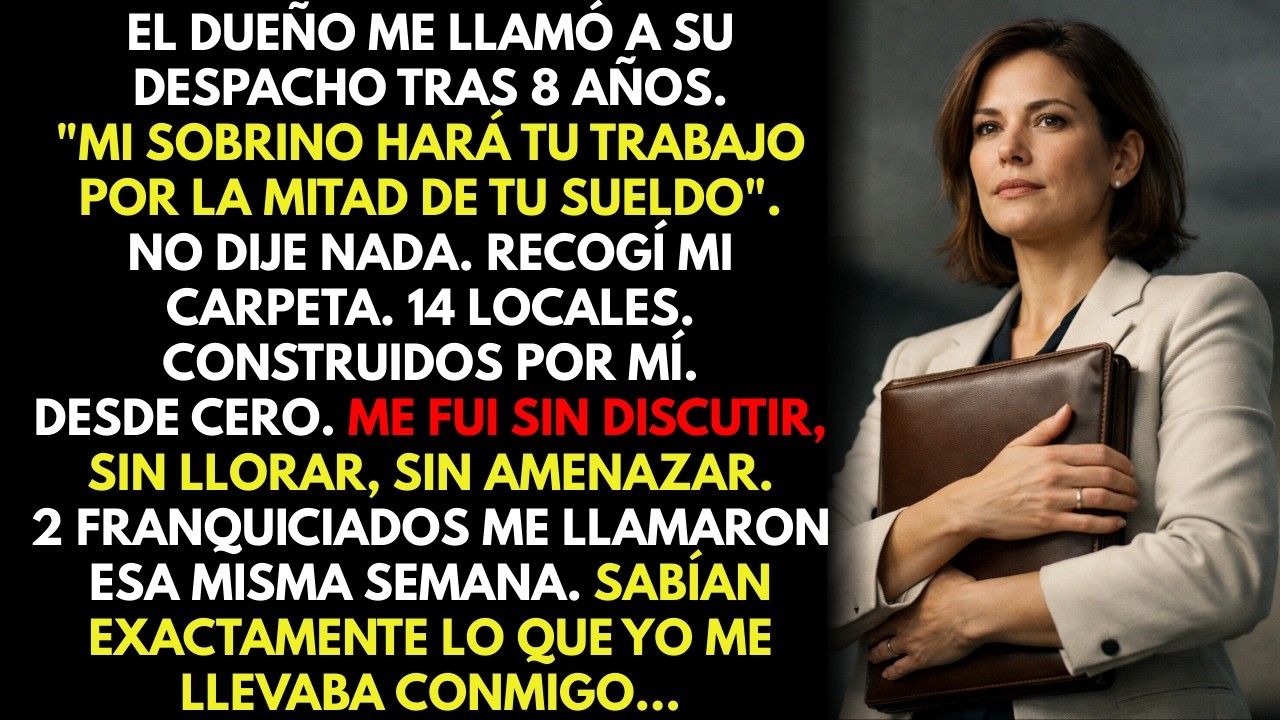 Mi jefe contrató a su sobrino para hacer mi trabajo por la mitad de mi sueldo…