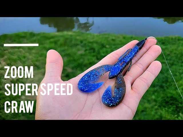 Early Spring Bass Fishing with the Zoom Super Speed Craw! 