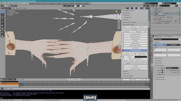 Bento Buddy - Shaping Bento hand bones and using the pose library - #animation #pose #blender