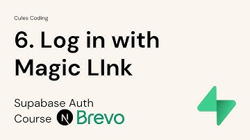6. How to log in with Magic Link with Supabase & Nextjs | Server Component | Server Action