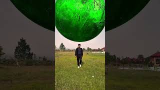 Green planet falling on earth 😯 #viralshorts #shorts #vfx #shortsfeed #shortsyoutube