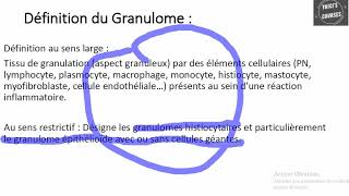 Quelle est la différence entre le tissu de granulation et le granulome
