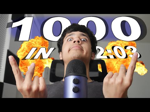 ASMR 1000 TRIGGERS IN 2:03