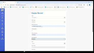 Dashboard Work Permit EHS 2