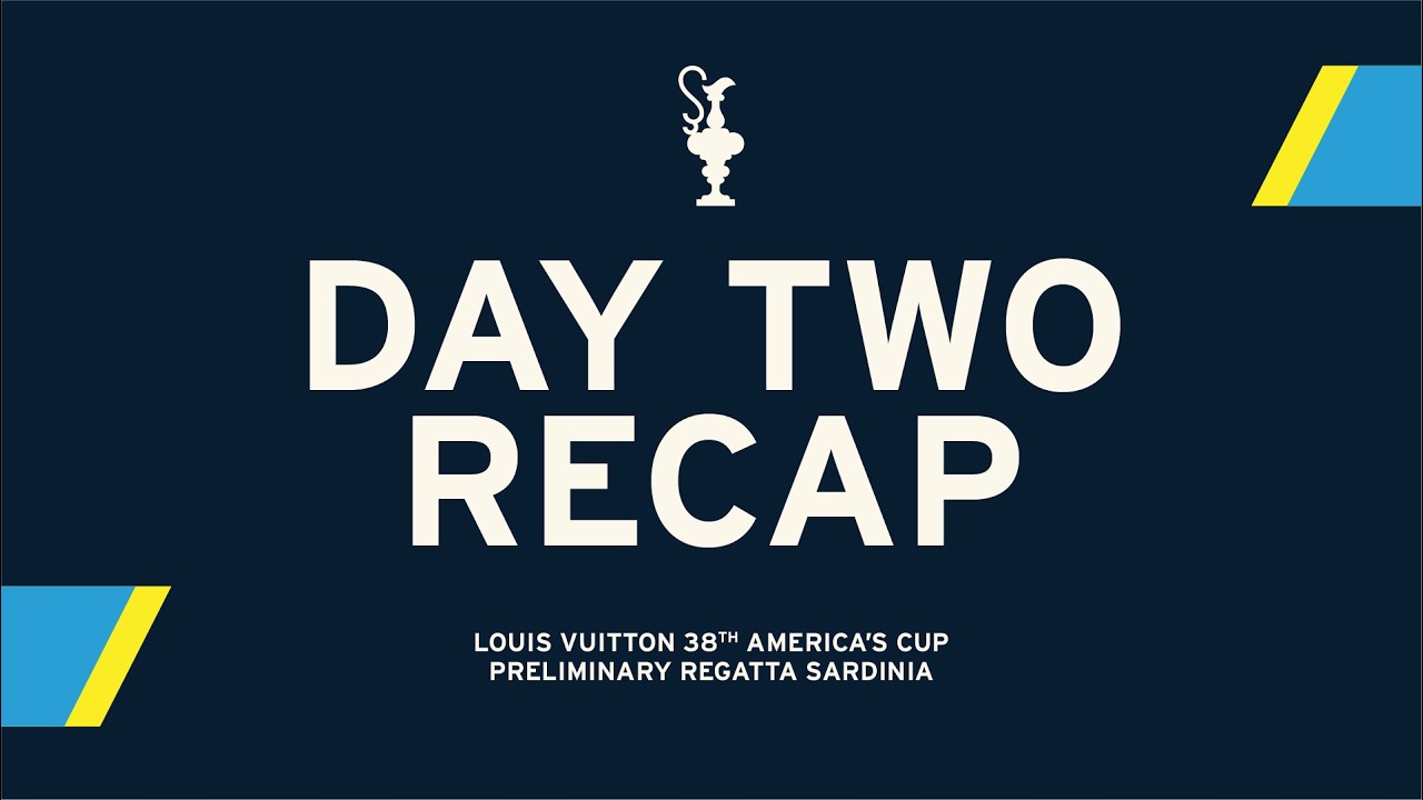 ⁣RACE RECAP | DAY 2 | Louis Vuitton 38th America’s Cup - Preliminary Regatta Sardinia