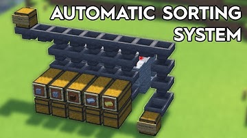 Minecraft Full Automatic Sorting System-1.16+