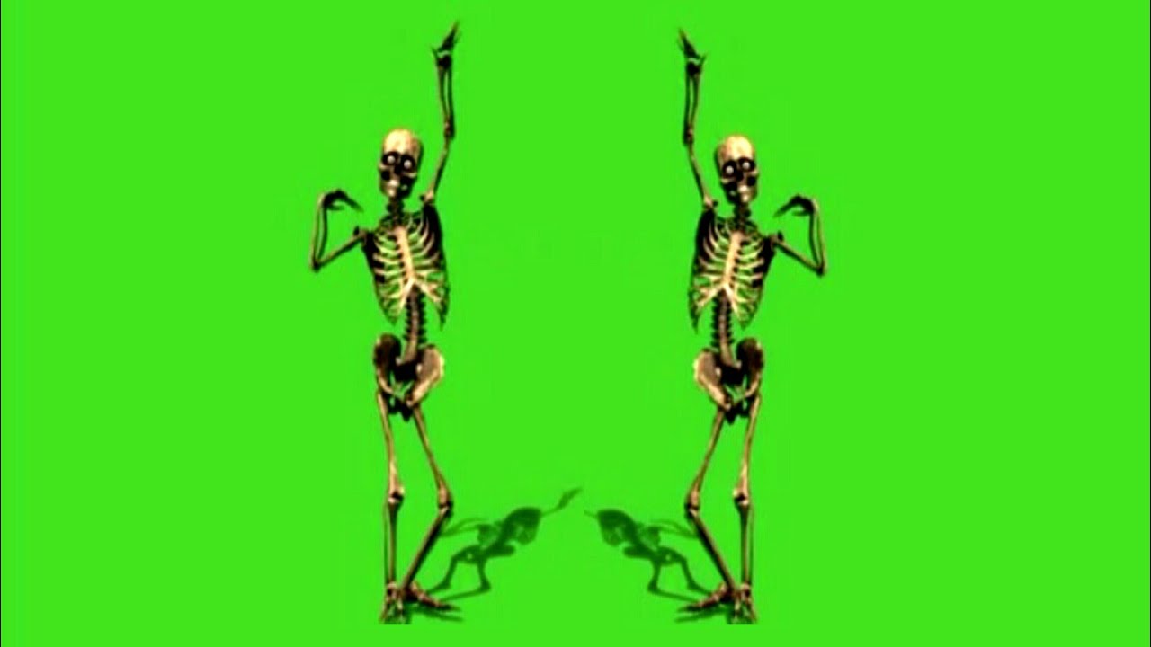 Skeleton Falling Down Green Screen Effect Youtube AFF