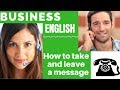 Taking and Leaving a Message at a Company 📞 Business English Speaking Practice