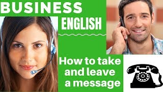 Taking and Leaving a Message at a Company  Business English Speaking Practice