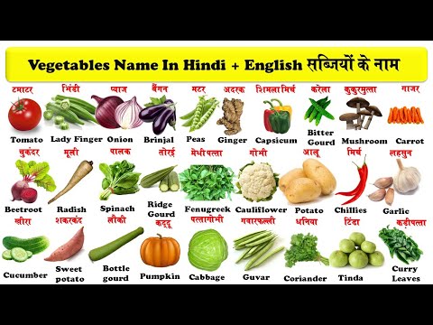 vegetables names in english and hindi with pdf | सब्जियों के नाम | vegetables | सब्जियाँ |