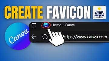 How To Create Favicon for Websites in Canva | Custom Favicon Image on Browser Tabs