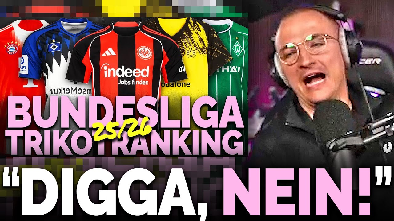 Niklas Levinsohn REAGIERT auf das Calcio Berlin Bundesliga Heimtrikot-Ranking 2025/26