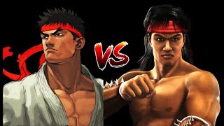 Ryu VS Liu Kang - MORTAL KOMBAT vs STREET FIGHTER