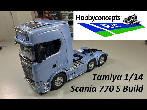 New* Tamiya 1/14 Scania 770 S 6x4 Semi Truck Build 