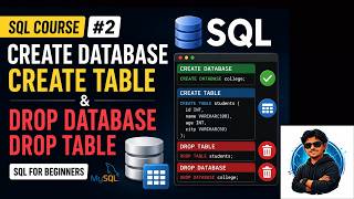 Learn SQL: Create Database & Table | Drop Database & Table | MySQL Tutorial