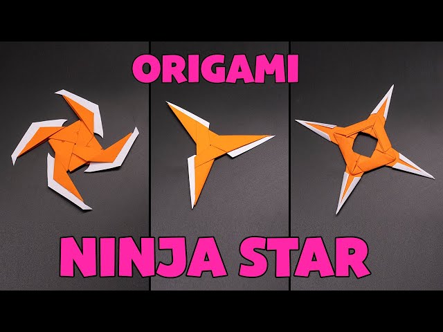 03 Cool Origami Paper Ninja Star Shuriken class=