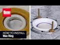 How to install a toilet wax ring