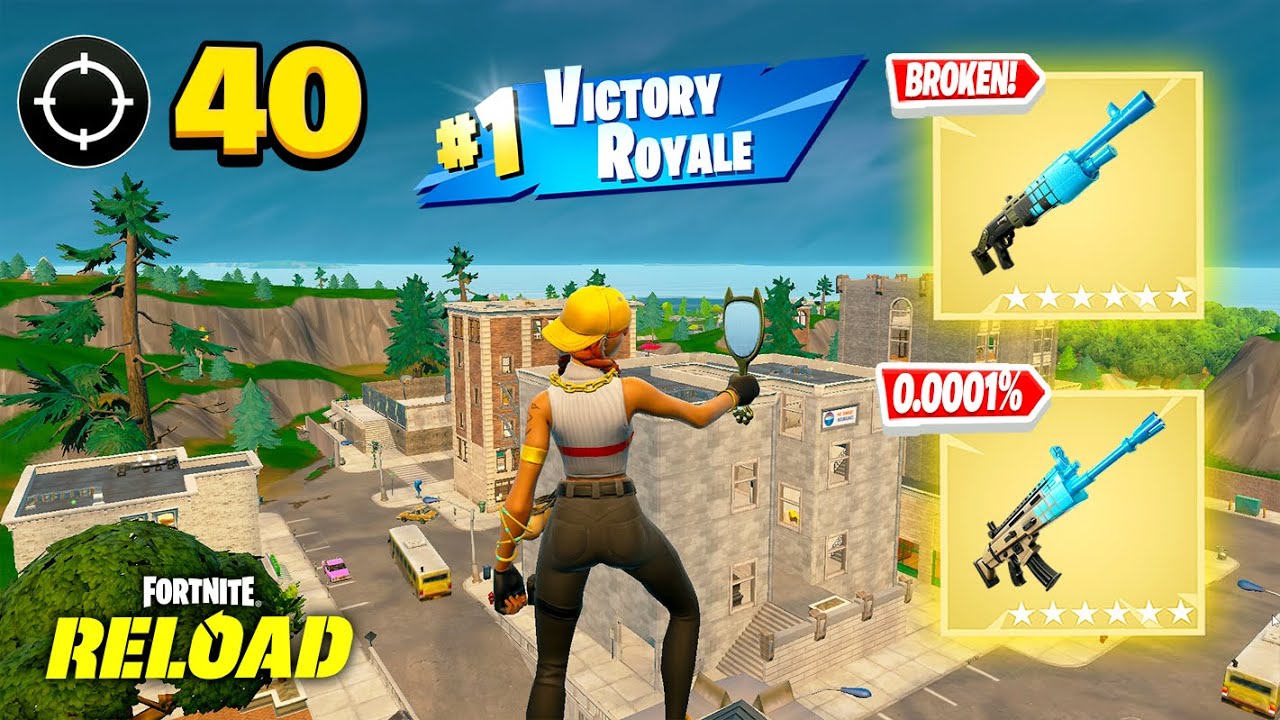 40 Elimination Solo "RELOAD” Gameplay Wins (Fortnite Chapter 7 Laptop KBM)