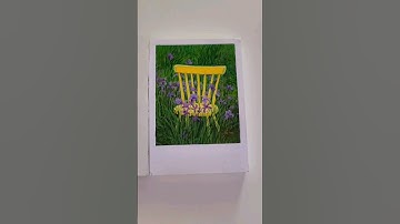 chair in the flower garden/easy acrylic painting for beginners/#shortfeed  #art #painting #youtube