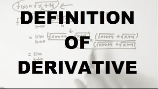 Limit Definition of Derivative (Square Root)