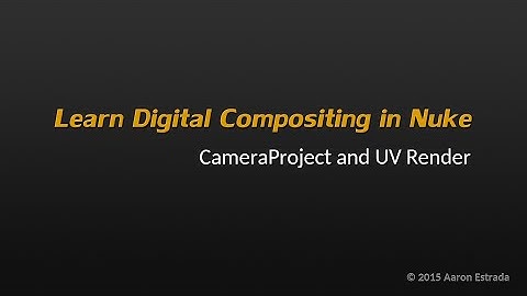 Learn Nuke NK101 8-7 3D Match Moving CameraProject and UV Render
