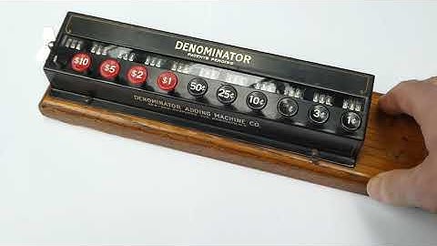 The Denominator, a pay roll adding machine