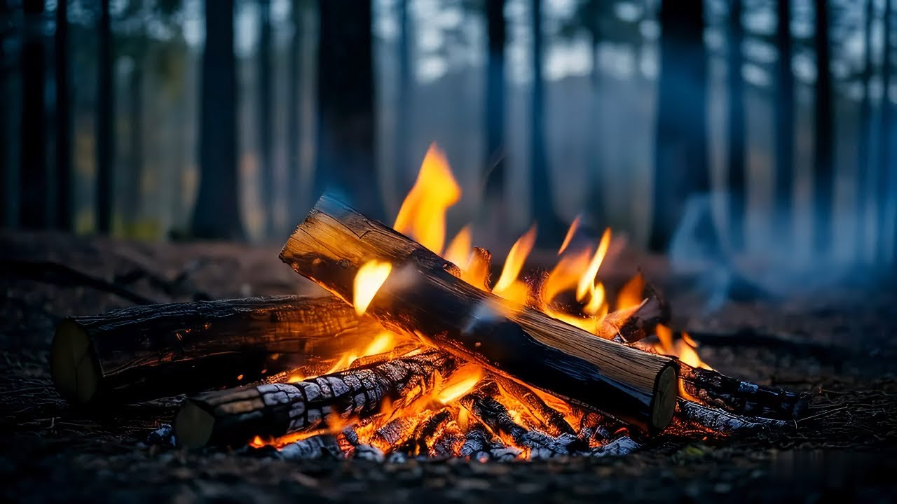 Cozy Night by the Fire: Jazz Music & Crackling Flames for Deep Relaxation