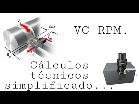 Cálculos de velocidade de corte e rotação simplificado e explicado, passo a passo...