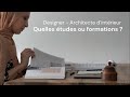 Quelles tudes ou formations pour tre designer  architecte dintrieur 