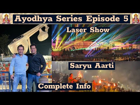 Laser Show Ayodhya        Stunning Laser Show at Ram Ki Paidi 