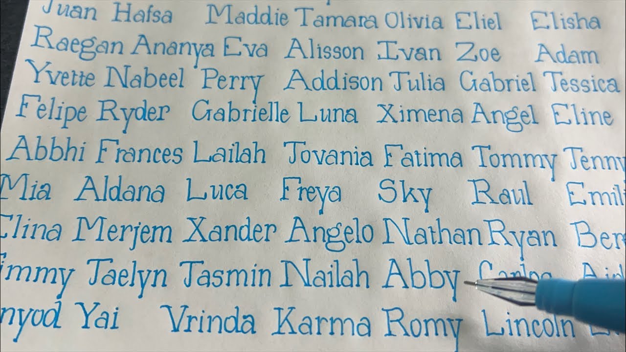 Handwriting name #handwriting #calligraphy #lettering #art #relaxing # ...