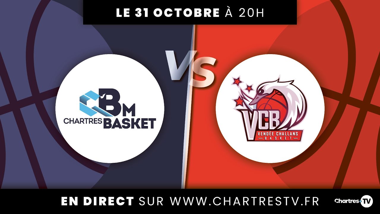 Affiche Vintage Basket Années 80 - Match Racing C.F Contre Challans - Originale