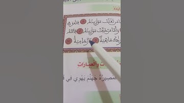 ترتيل الجزء الثاني من سورة القارعة لفائدة مستفيدي برنامج محو الأمية بالمساجد المستوى الأول