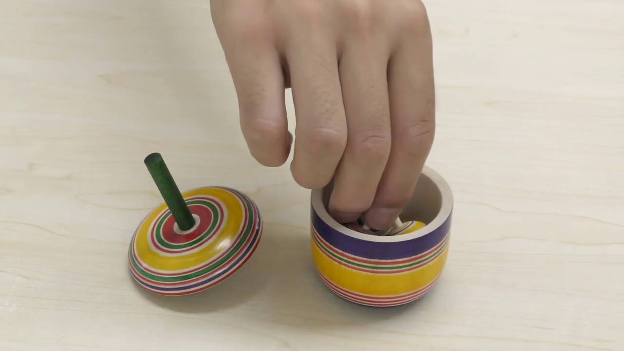 親子こま 宮城県の木地玩具 Wooden top Miyagi craft | こだわりの和 