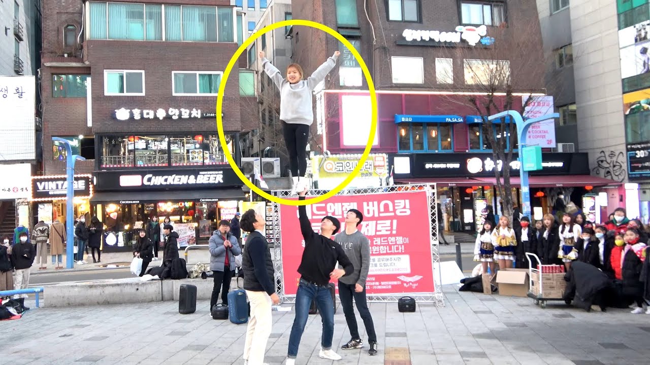 목숨 걸고 하는 치어리딩 ㄷㄷㄷ