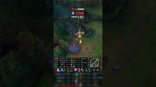 (KT FenRir) Jinx TRIPLE KILL | KR Grandmaster Patch 26.15 #shorts
