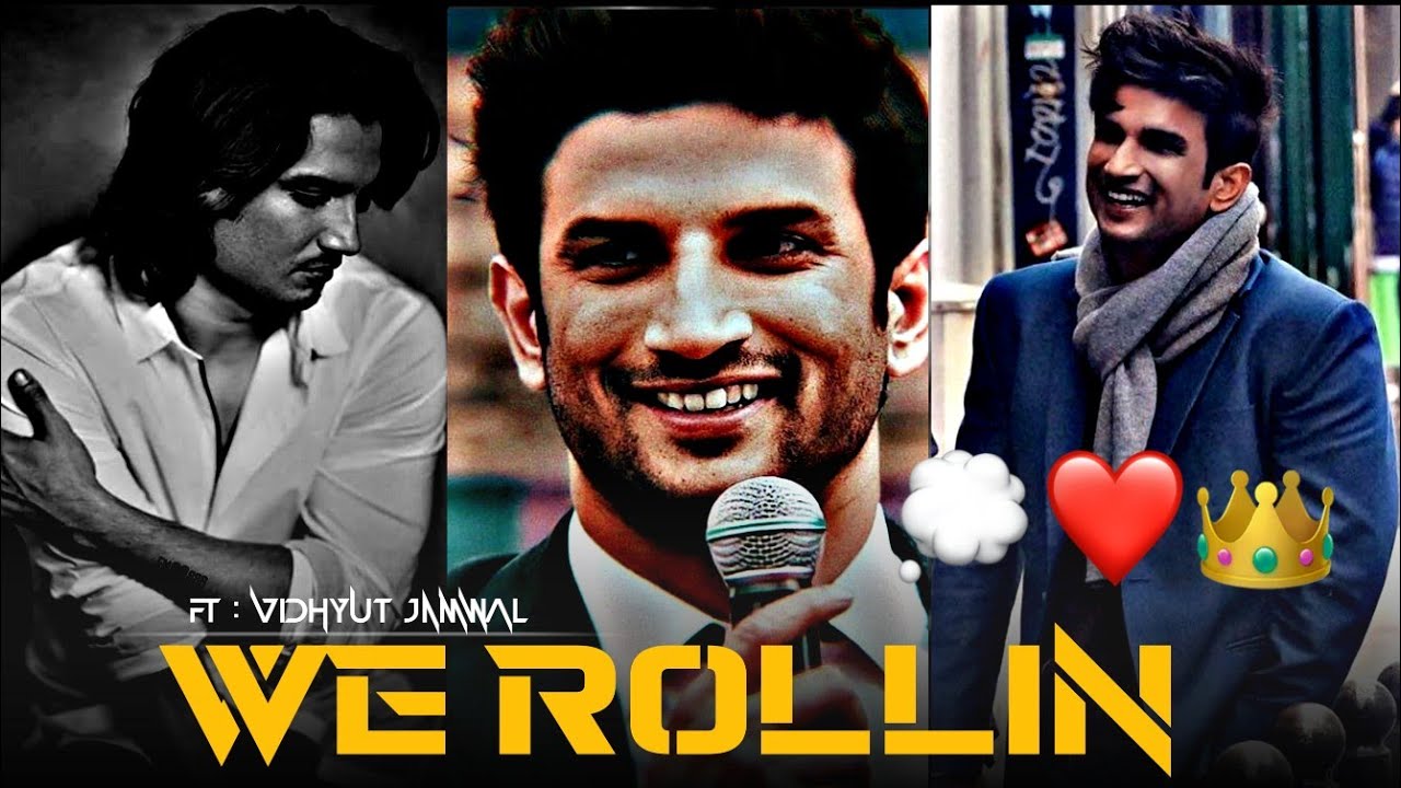 Trending We Rollin 😍❤️✨ editz video 😻 Ft : Sushant Rajput 🖤 || KANVITEDITZ © || 